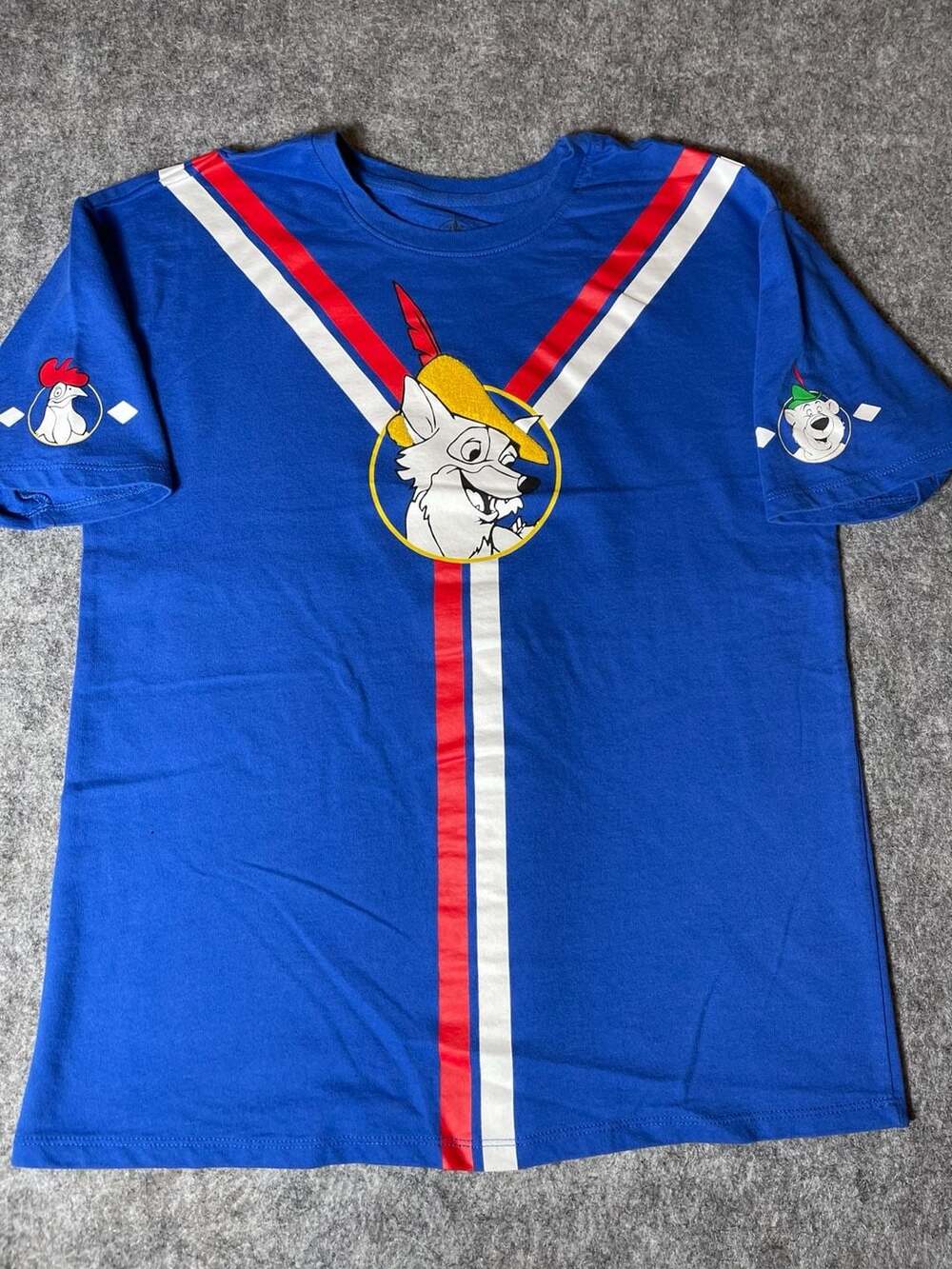 Disney Parks Robin Hood "Oo-De-Lally" Character Graphic T-Shirt Size S